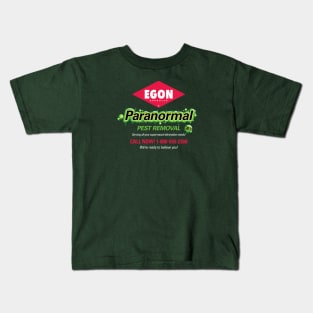 Egon Paranormal Pest Removal Kids T-Shirt